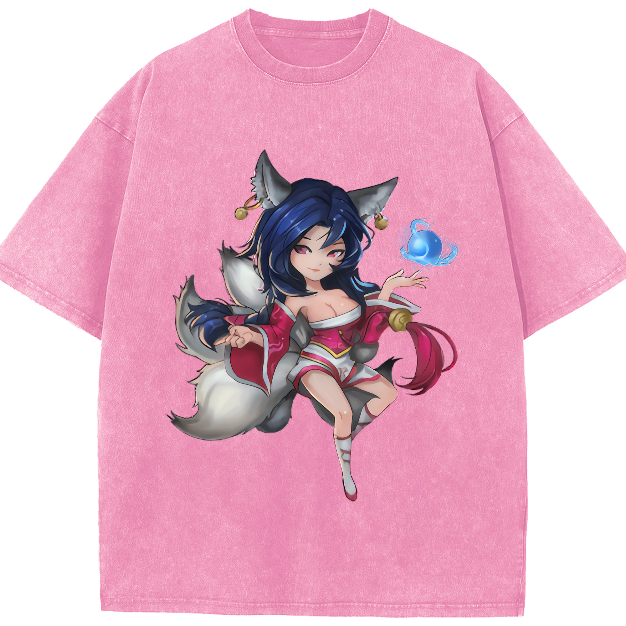 リーグ・オブ・レジェンド League of Legends LOL 綿100% ヴィンテージ風 半袖Tシャツ（フロントプリント）